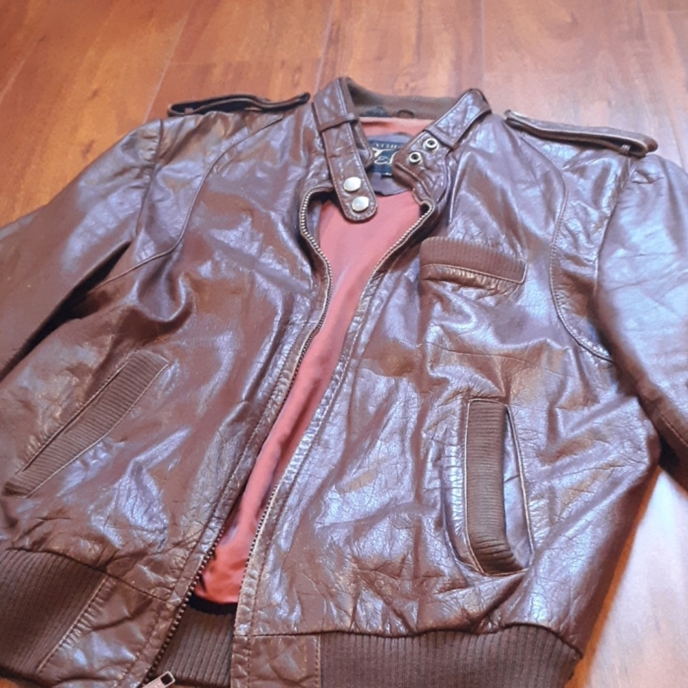 Vintage leather coat